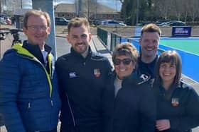 Matthew Bell with his parents John and Suzanne, sister Ashlea and brother-in-law Timmy