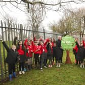 Pupils from Tullygally PS receive 300 trees from Centra &amp; Trees on the Land