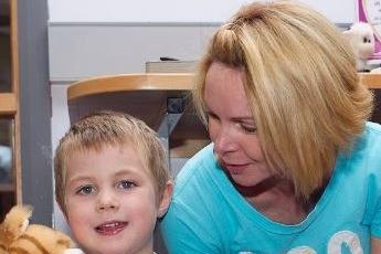 Conor and Roberta Ringland at the 'Rumble in the Jungle' event at Glengormley Library in 2011.