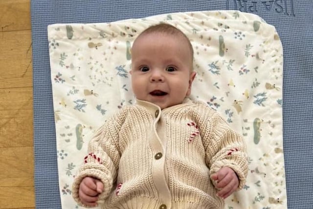 Pádhraic’s first Christmas, 4 months old. Picture: Niamh Lavery