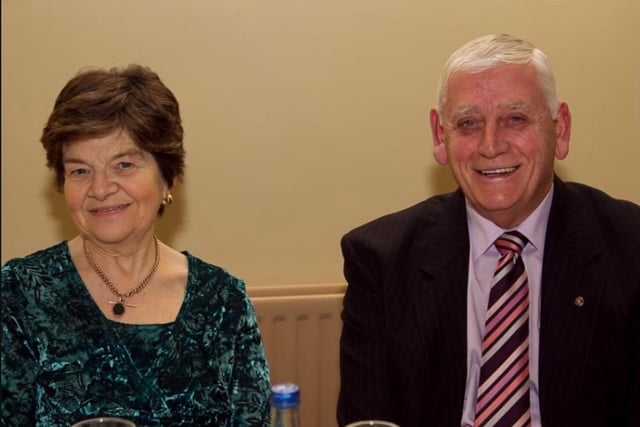 Daphne and William King at the Knockagh Lodge for a  Kilroot Ploughing dinner in 2011