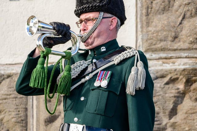 A poignant moment from Friday's service at Knockagh