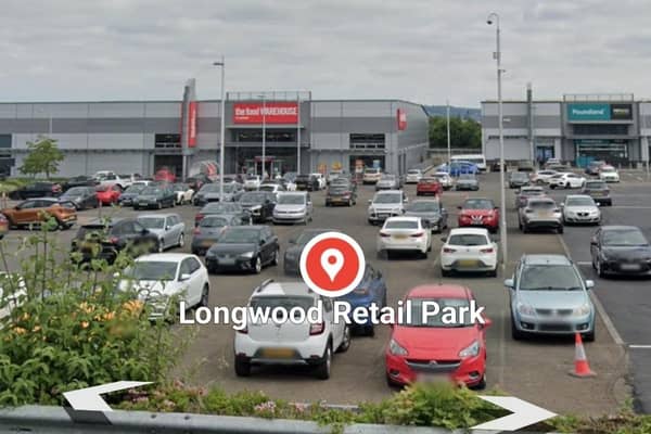 General view of Longwood Retail Park, Newtownabbey. Image: Google