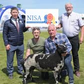 Rodney Brown, Head of Agribusiness at Danske Bank joined Brian Lockhart, NISA Chairman and sheep exhibitors to announce Danske Bank’s sponsorship of the 2025 NISA Sheep Championship.