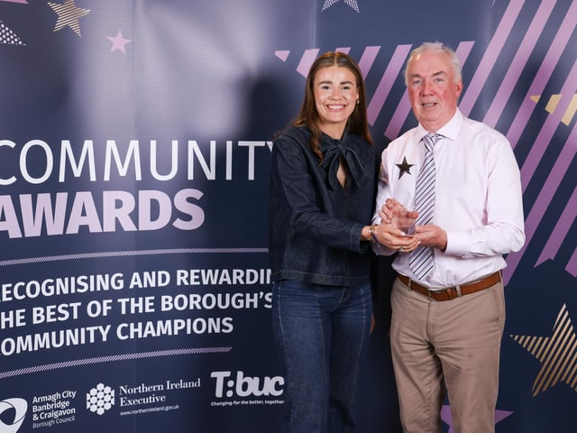 Winner of the Volunteer of the Year Award, sponsored by Avondale Foods Ltd, James Clifford.
