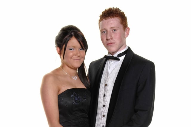 Joseph and Tracy were all smiles at Our Lady of Lourdes Formal back in 2008.
