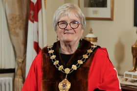 Mid and East Antrim Mayor, Alderman Beth Adger MBE who has died. Pic supplied by Mid and East Antrim Borough Council