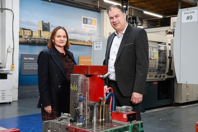 Pictured (L-R) are Joanne Liddle, Managing Director, IPC Mouldings and Brendan McGuigan, Director, Advanced Manufacturing and Engineering, Invest NI. Photo: Invest NI