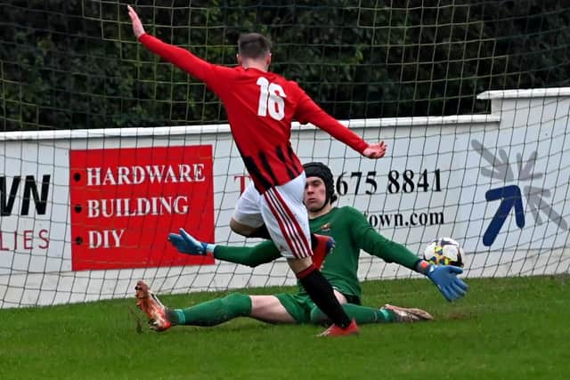 Ryan Gourley's goal was ruled out, for a disputed off-side.