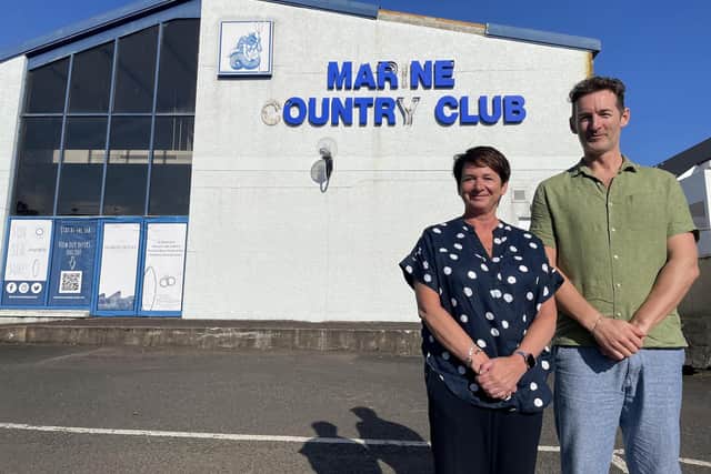 Olga Henry, General Manager and Colum McLornan, Director of the Marine Hotel. CREDIT MARINE HOTEL