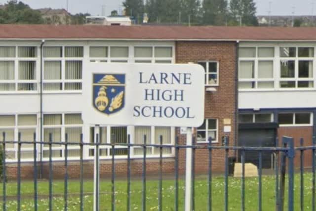 Larne High School will be running a formal ballot on the plans in May, with a series of parental information sessions planned at the end of April. Photo: Google maps