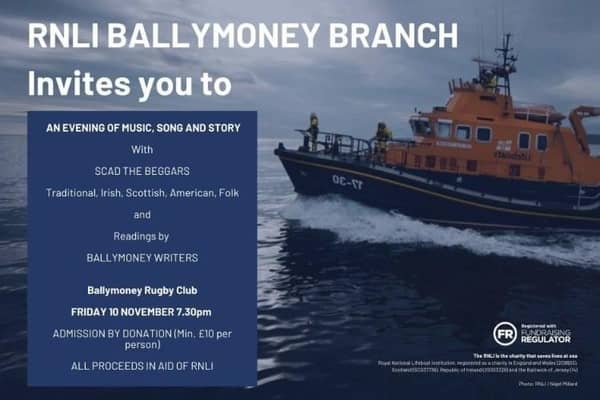 An Evening of Music, Song and Story in aid of RNLI. Credit Ballymoney RNLI