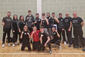 Evolution Boxing Club secured six gold medals, three silver medals and one bronze medal at the Co Antrim '3s' tournament. (Pic: Contributed).