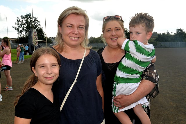 Pictured at the St John the Baptist's College fun day on Saturday are from left, Natasha Kowalska, Agda Nowakowska, Aisling Mercer and son, Cohen (3). PT37-211.