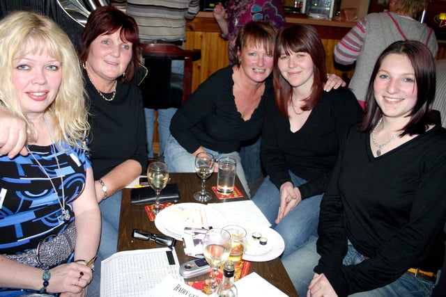 Pictured at a Table Quiz at Joey's Bar in aid of Little Acorns Toddler & Parents Group and the Mill Youth Club, Balnamore back in 2007