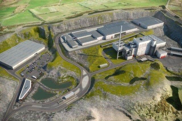 An artist's impression of the proposed Hightown Quarry facility.