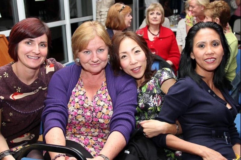 Gillian, Dorothy, Yukari and Maria attended the fashion show at Whitehead Golf Club in 2011.