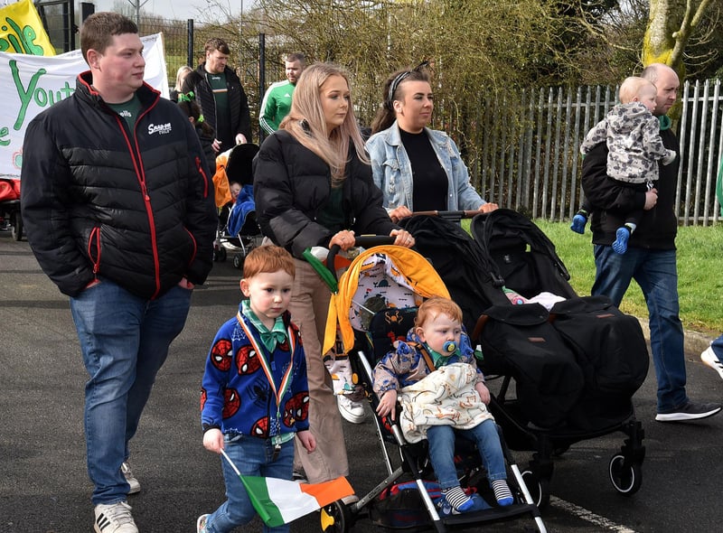 All forms of transport took part in Friday's St Pat's parade in Lurgan. LM12-214.