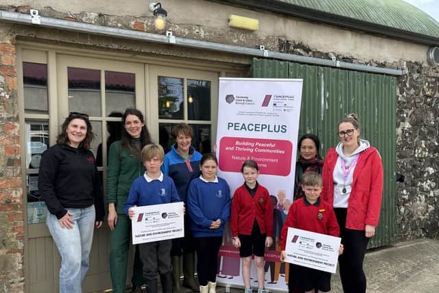 Facilitated by Becky Cole of Broughgammon Farm, the project began in September 2025 and involved Key Stage 1 pupils from Bushmills Primary School and Gaelscoil an Chaistil, Ballycastle. CREDIT CCGHT