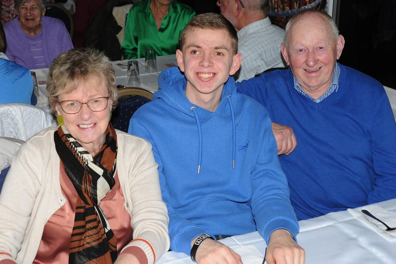 Elizabeth, William and Robert Ross at the Halfway House, Ballygally.