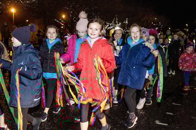 Pictured at the Ballymoney Christmas lights switch-on