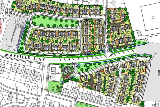 Planning Map, Mayfield Garden Village, Newtownabbey.