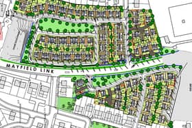 Planning Map, Mayfield Garden Village, Newtownabbey.