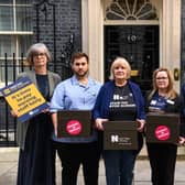 Denise and her colleagues at Downing Street.