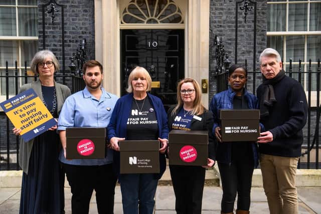 Denise and her colleagues at Downing Street.