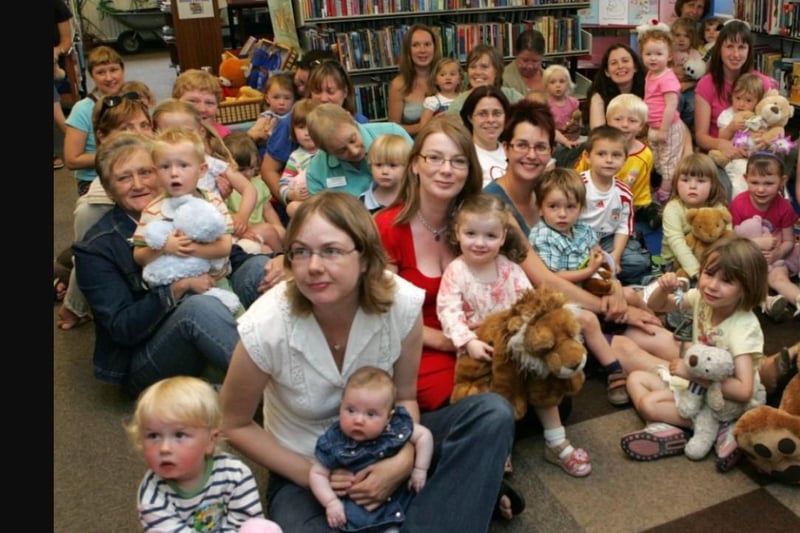 Members of the community pictured at Whitehead Library's  teddy bears picnic in 2007.