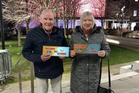 Larne foster carers Patrick and Diane McCourt won a TakeAway GetAway on Ant and Dec’s Saturday night show. Family photo