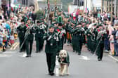 Crowds lined the route of the parade through Ballymena town centre on Saturday.