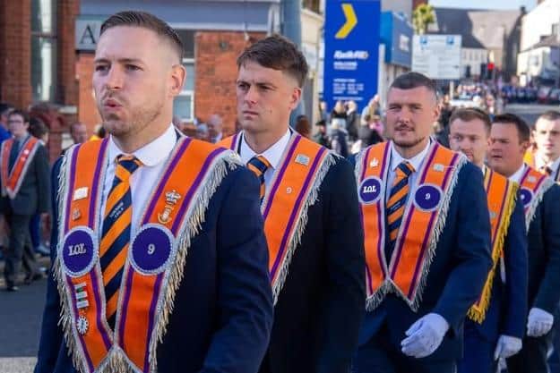 Taking part in the Mini Twelfth parade in Portadown in 2024. Picture: Tony Hendron