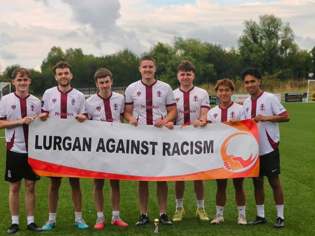 Many teams turned out for the Lurgan Against Racism 5-a-side tournament and fun day.
