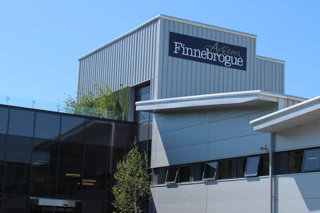 The modern food manufacturing factory at Finnebrogue Artisan outside Downpatrick