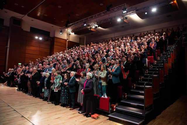 The Orange Community Awards attracted a packed audience at the Island Arts Centre in Lisburn. Picture: Graham Baalham-Curry.