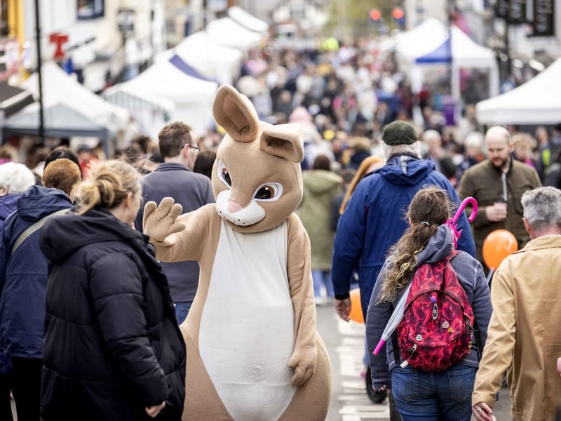 Crowds at the Spring Fair in Ballymoney organised by Causeway Coast and Glens Borough Council.
