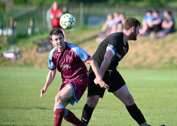 Kyle Brennan (left) scored a hat trick for Villa Rovers on Saturday. Pics: Brendan Monaghan