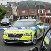 Police at the scene of the alert in Balholm Drive and Brompton Park in the Ardoyne area of Belfast. Picture: Arthur Allison/Pacemaker Press.