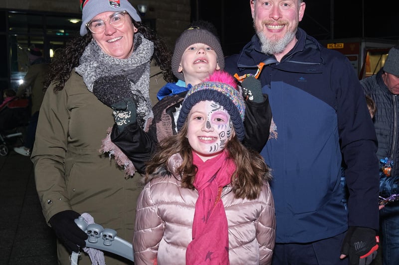 Families enjoy the free entertainment on offer at the Halloween Hooley and Fireworks event by Mid Ulster District Council in Maghera.