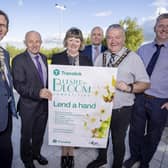 Pictured -R Cllr Martin Kearney, President NILGA; Dr Michael Wardlow, Translink Chairman; Cllr Frances Burton, Vice President NILGA; John Thompson, Translink Safety and Corporate Responsibility Manager; Cllr Ivor Wallace Mayor of Causeway Coast and Glens Borough Council and Noel Davoren from Causeway Coast and Glens Borough Council