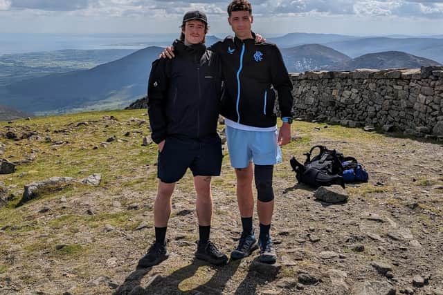 Chris Forsythe and Philip Stewart who are both climbing the highest spot in each of Ireland's 32 counties in aid of Brain Injury Matters and Parkinson's UK.