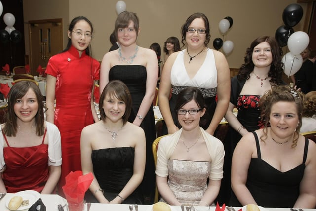 These young ladies were only too happy to line-up for our lensman at the Dalriada Formal in 2008.
