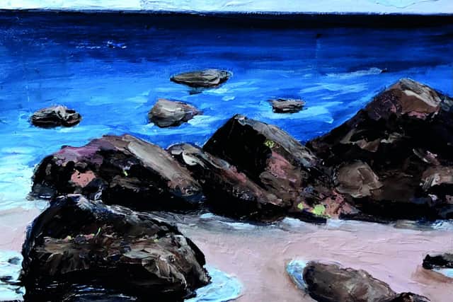 Maureen Connelly - Rocks at Carne Beach. Image submitted