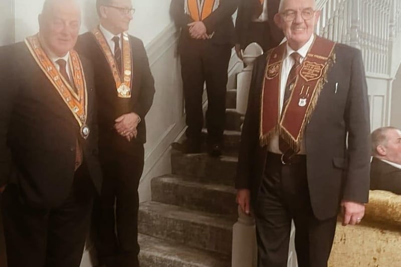 Distinguished brethern who attended the Dunseverick bi-centennial dinner in Bushmills
