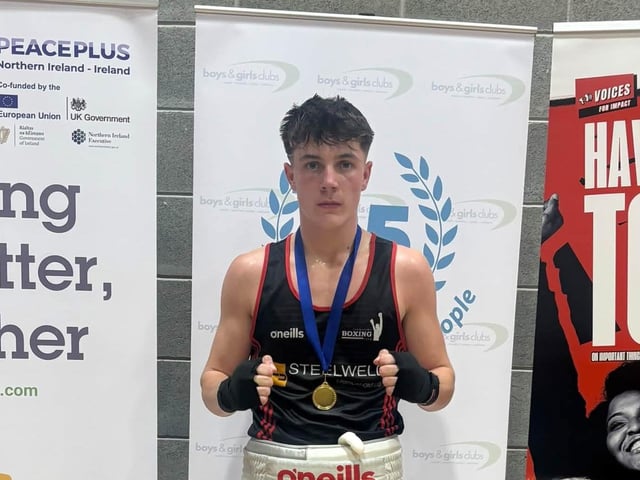 Cayden Cummings after his NI boys and Girls Championship win. Credit: Supplied