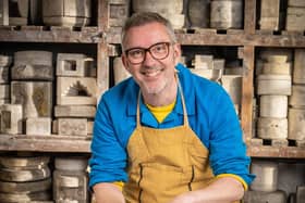 Former Ulster Star journalist Derek Harbinson is showing off his skills on The Great Pottery Throw Down