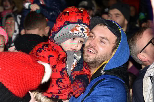 Looking happy at the Lurgan Christmas lights switch on on Friday night. LM48-219.