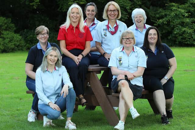 Volunteer guide leaders from south Antrim join the Girlguiding Ulster executive team to discuss the latest research which reveals girl’s happiness is at an all-time low. They also issued a call for more girls to join the organisation or for anyone interested in volunteering as a leader get in touch so they can benefit from the support programmes, guidance and positive opportunities that guiding offers. Back row, from left Hilary Johnston, Michelle Walsh, Rhonda Gamble, Stepanie Kennedy, Shirley Douglas, Lynn Morrow. Front row: Milly Greer, Rebecca McMillan, Claire Flowers, Debbie McDowell. Picture: Phil Smyth