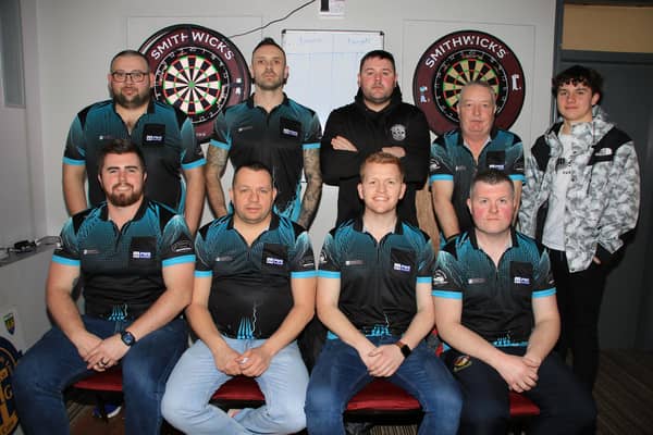 Boyd's Bar darts team who won the Division 2 title last weekend with a win against Bosco.